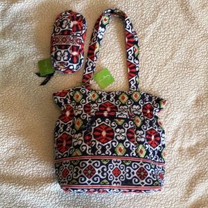 Vera Bradley Laura purse and mirrored cosmetic